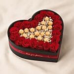 Love Your Forever Rose N RocherS Heart Box