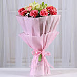 Lovely Flower Posy & Honey Cake 12 Portions