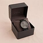 Luxury Titan Watch N Flower Box For Him