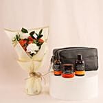 MenS Gift Flower Bouquet N Bread Grooming Set
