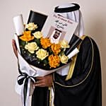 MenS Graduation Bouquet N Personalized Congrats Print