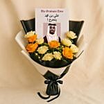 MenS Graduation Bouquet N Personalized Congrats Print