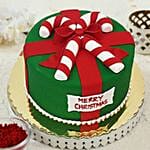 Merry Christmas Theme Cake 8 Portions Vanilla