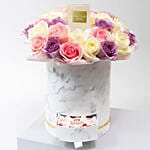 Mix Flowers Box Arrangement With Reffeelo