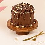 Mix Roses Flower Bouquet N Chocolate Cake