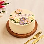 MomS Lilies Bouquet N Delightful Cake