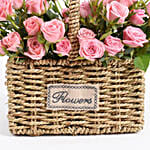 Mothers Day Spray Rose Basket