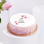 MotherS Day Stunning Flower Vase N Delight Cake