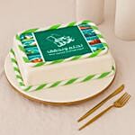 National Day Truffle Chocolate Green And White Cake