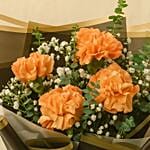 Orange Carnations Mini Bouquet
