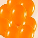 Orange Latex Balloons 10 Pcs