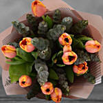 Orange Tulip Bouqet