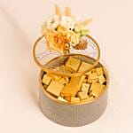 Otantik Home Chocolate Grey Bowl N Rose