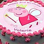 Peppa Pig Theme Buttercream Cake 12 Portions