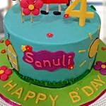 Peppa Pig Theme Cake 8 Portions Vanilla