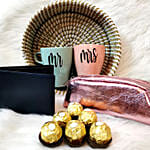 Personalised Couple In Love Basket