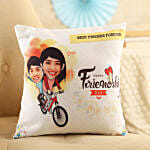 Personalised Friends On Cycle Cushion