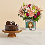 Personalize Your Ghibli Birthday Cake N Flowers