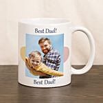 Personalized Printed Ceramic Mug For Dad With Photo