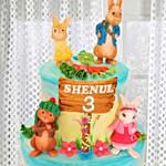 Peter Rabbit Theme Cake 12 Portions Chocolate
