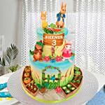 Peter Rabbit Theme Cake 16 Portions Chocolate