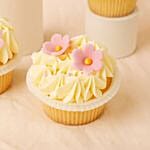 Pink Beauty Cupcake Set 6 Pieces Vanilla