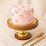 Pink Beauty Vanilla Designed Cake 1 Kg Vanilla