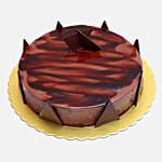 Pink Gerberas & Chocolate Ganache Cake 8 Portions