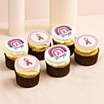 Pink Ribbon Vanilla Cupcakes