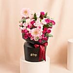 Pink Roses Bouquet In New Elegant Sleeve