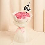 Pink Roses Flower Bouquet For Eid