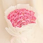 Pink Roses Flower Bouquet For Eid