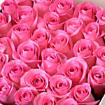 Pink Roses In A Square Box