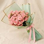 Pink Spray Rose Bouquet Large