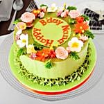 Pretty Flowers Vanilla Cake 8 Portions