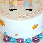 Pretty Unicorn Theme Cake 16 Portions Chocolate