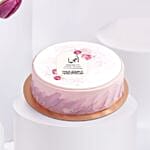 Purple Tulips Vase N MomS Delight Cake