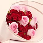 Red And Pink Roses Flower Bouquet