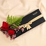 Red Roses N Bostani Chocolate Box
