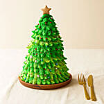 Red Velvet Pine Tree Designed Cake