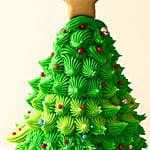Red Velvet Pine Tree Designed Cake