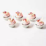 Rose Cream Cup Cakes 24 Pcs