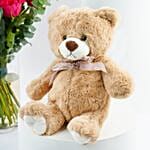 Rose Ensemble With Patchi Chocolate And Teddy Bear Combo