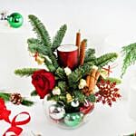 SeasonS Greetings Festive Flower Vase