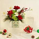 SeasonS Greetings Flower N Mini Cake Combo