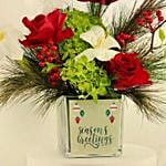 SeasonS Greetings Flower N Mini Cake Combo