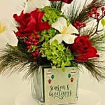 SeasonS Greetings Flower N Vanilla Cake Combo