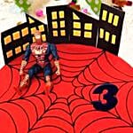 Spiderman Theme Cake 12 Portions Vanilla