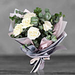 Stunning White Rose Bouquet