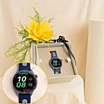 Titan Smartwatch With Yellow Rose